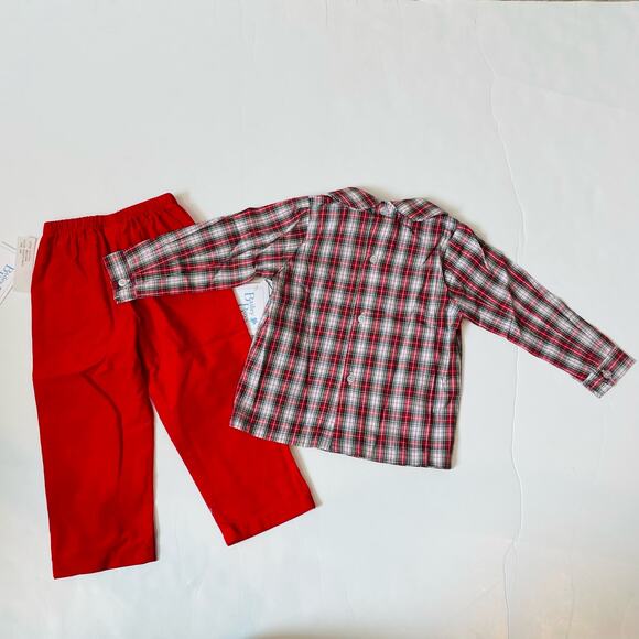 NWT Bailey Boys 18M Red Corduroy Pants Set - Picture 4 of 5